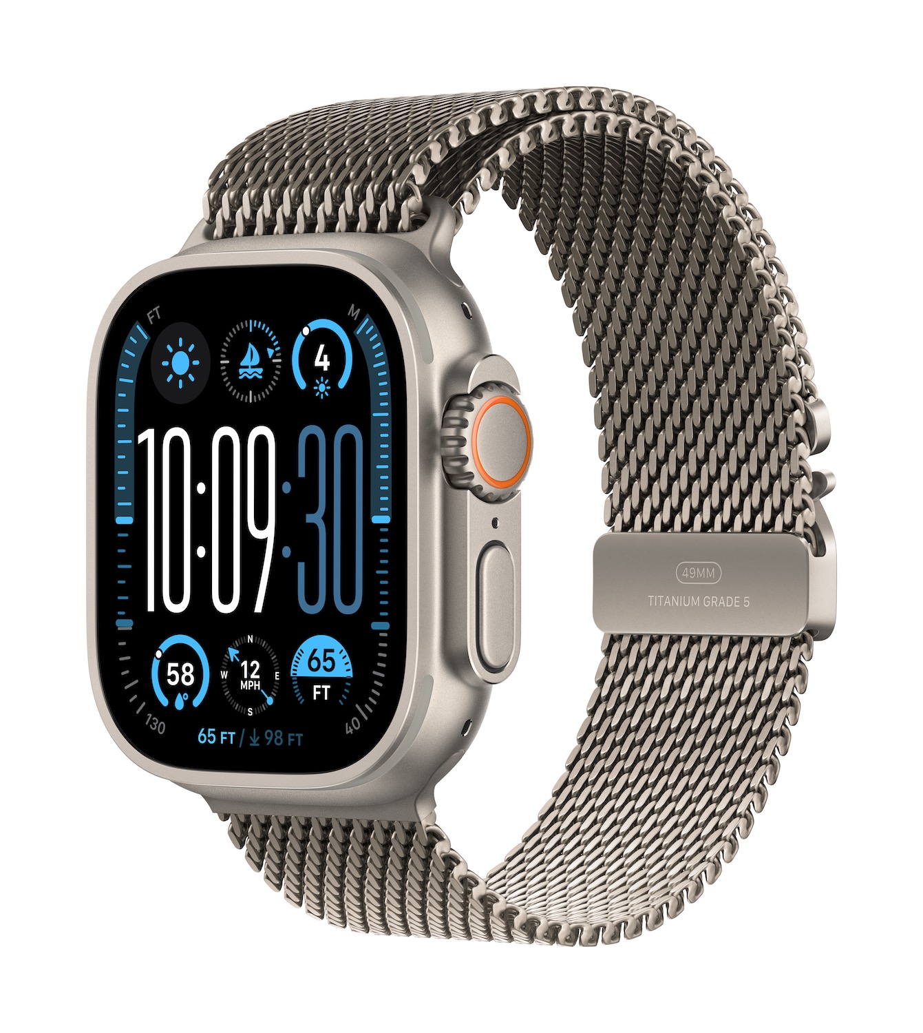 Watch Ultra 2 49mm Natural Titanium - Milanese Loop S