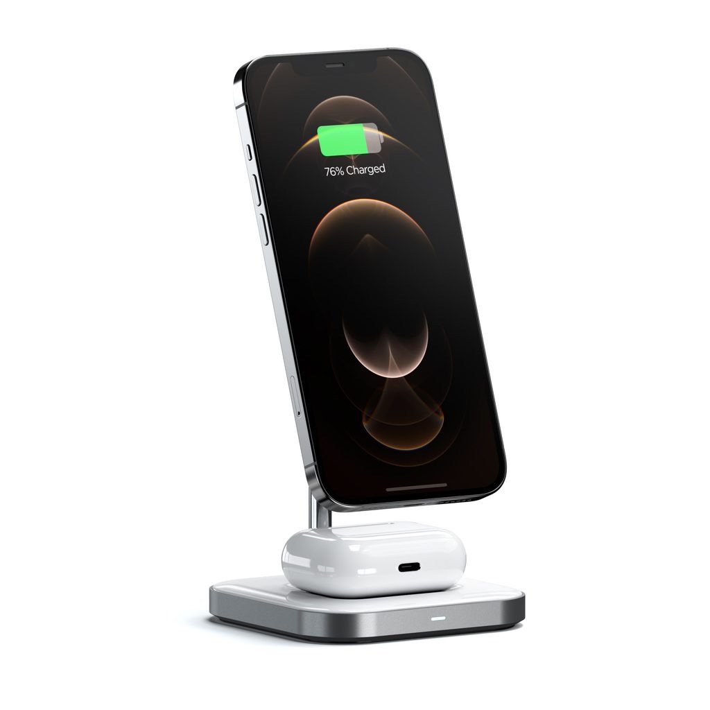 Satechi Aluminium 2-in-1 Wireless Charging stand 