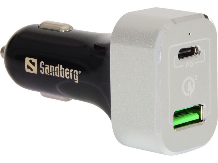 Sandberg CoreParts Car Charger USB-C PD QC3.0 63W